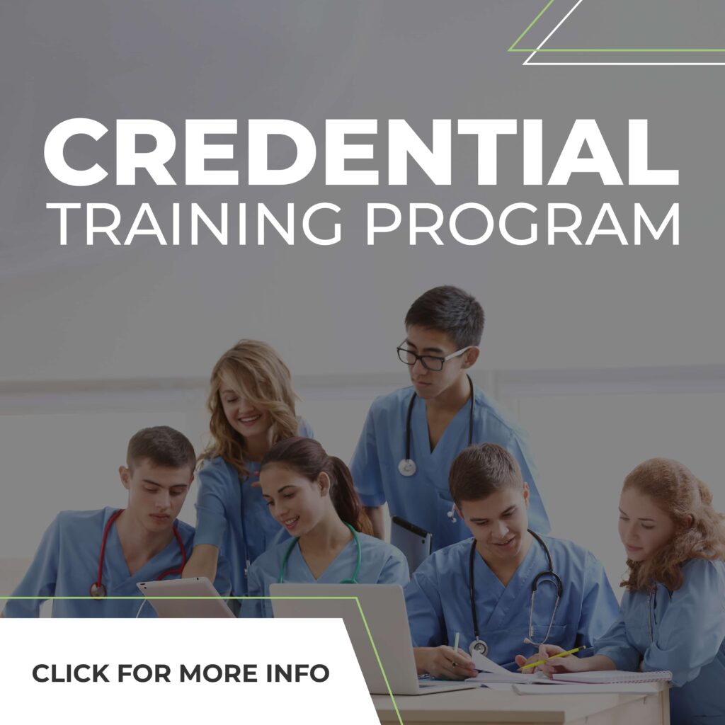 Credential Training Program icon with Click to see more info link