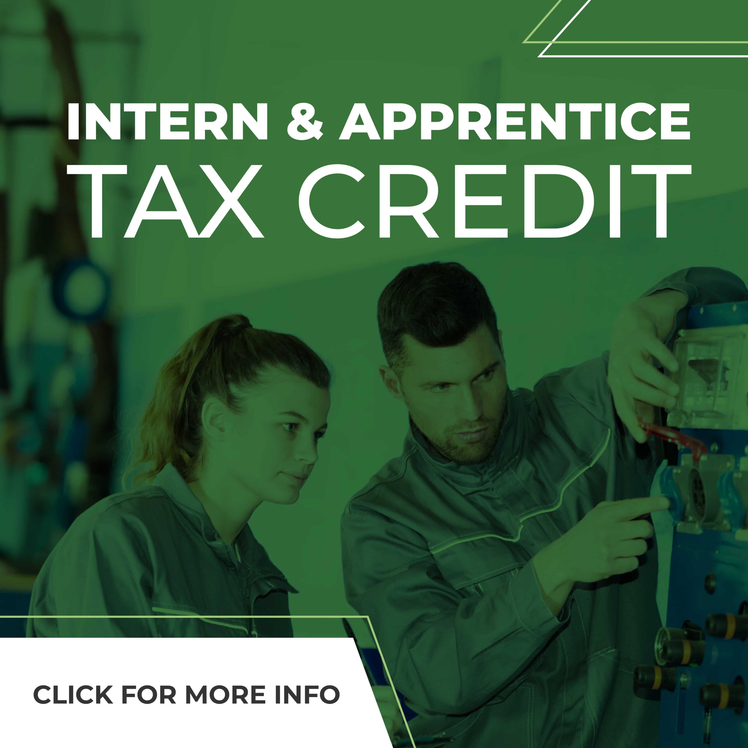 Intern & Apprentice Icon with Click for more info link