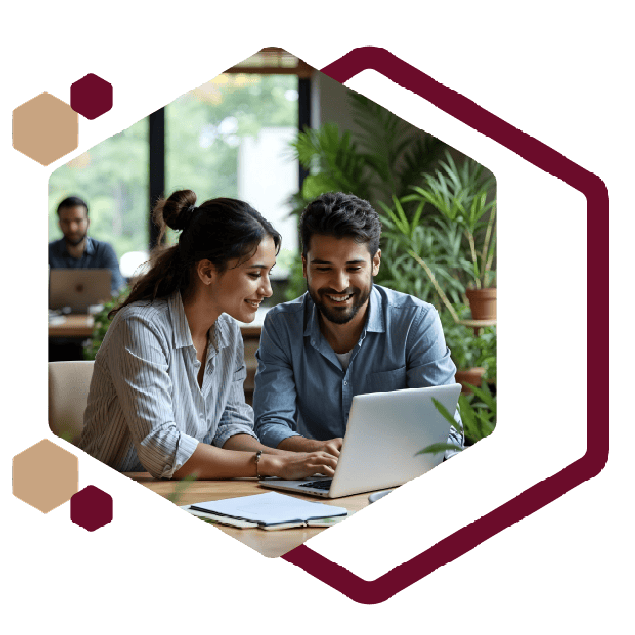 People Shores Image of two people on laptop